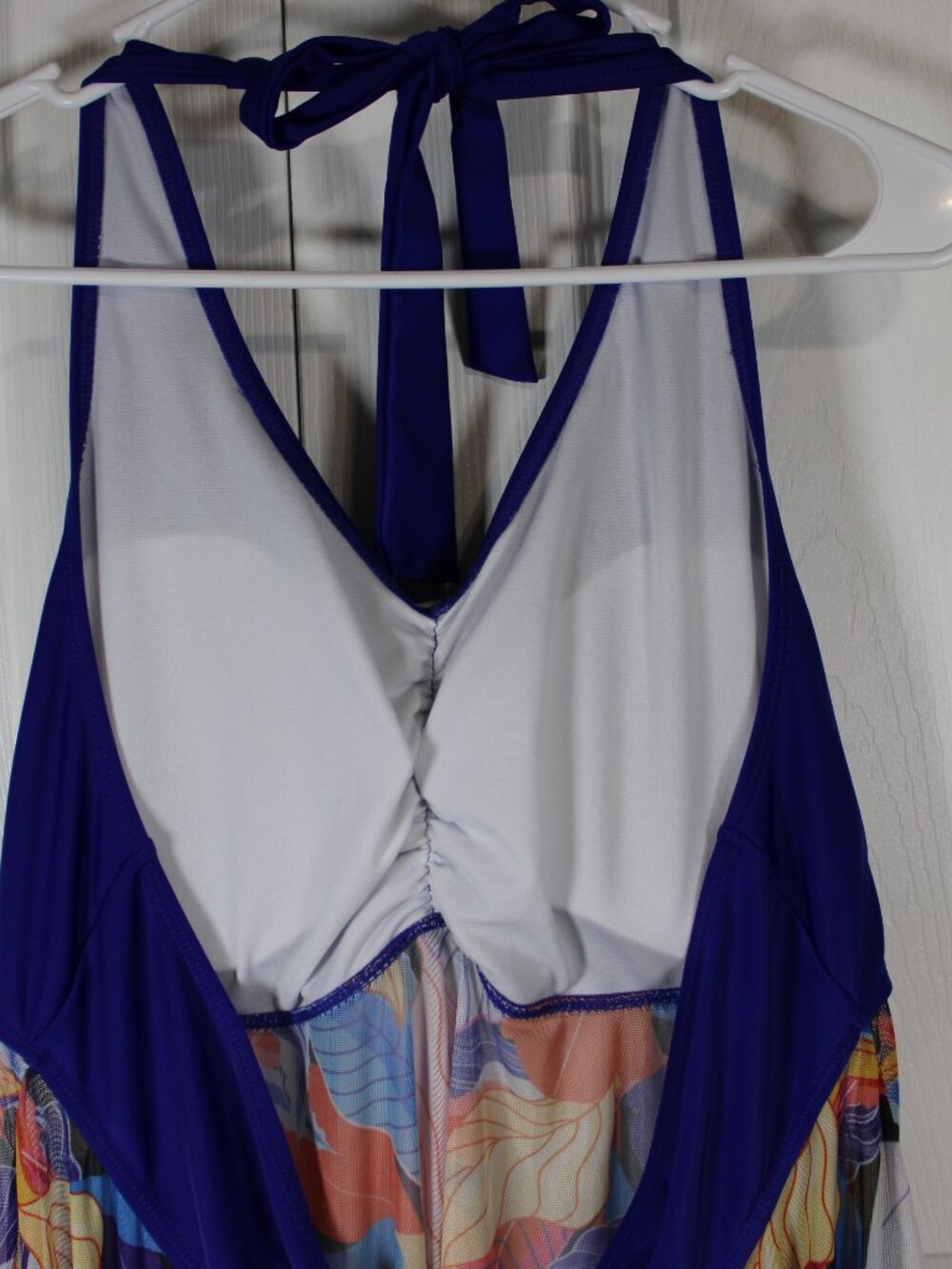 Women Colorful Boho Swimsuit Top with Sheer Bottom Coverage (No Bottom Included) - Picture 7 of 11